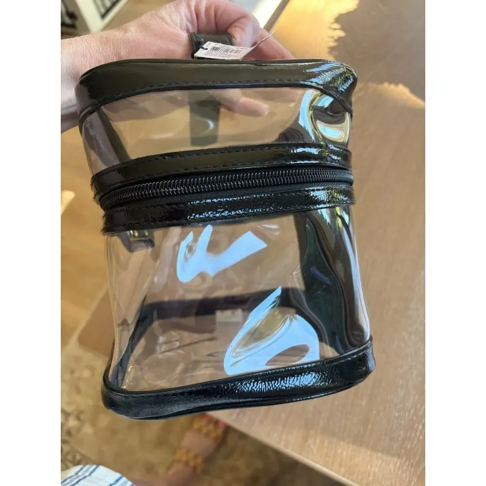 VS Beauty Victoria's Secret Clear Cosmetic Travel Case Toiletry Bag NEW